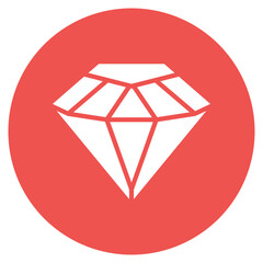 Wall Mural - Gemstone icon vector image. Can be used for Casino.