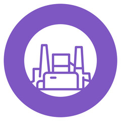 Wall Mural - Blast Furnace icon vector image. Can be used for Mettalurgy.