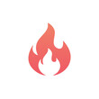 © FryArt - Stylized orange and red flame illustration of burning fire for logo or icon design element.