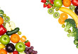 © Nad - Fresh fruits and vegetables arrangement with transparent background