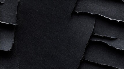 Wall Mural - Dark textured paper with rough torn edges creates a subtle background.