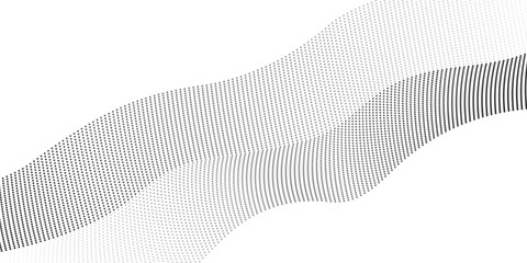 Abstract vector illustration of black and white stripes forming a dynamic, wavy design, perfect for a modern web concept or artistic background pattern