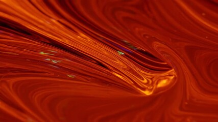 Wall Mural - Seamlessly looping video of molten liquid glass slowly flowing and swirling with iridescent reflections iridescent reflections, metal, smooth