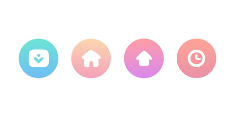 easter eggs on white background