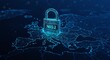 © Hisamsyah - European NIS2 Lock and Circuit Map with Glowing Digital Security Connections