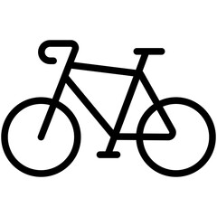Wall Mural - bicycle line icon