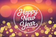 © Al - Happy new year celebration with bokeh lights and warm glowing background