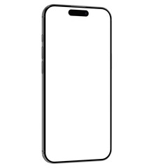 Screen empty space, high resolution 8k 4k, smartphone mockup slim air black frame, mobile phone air mockup isolated on transparent background