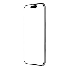 Mobile phone air mockup isolated on transparent background, high resolution 8k 4k, smartphone mockup slim air black frame, screen empty space