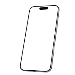 Screen empty space, smartphone mockup slim air black frame, high resolution 8k 4k, mobile phone air mockup isolated on transparent background