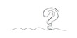 © Maestro - Single Line Question Mark Symbol With Wavy Line