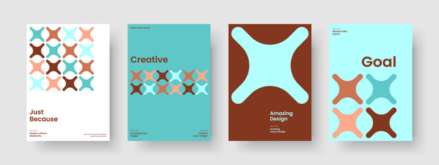 Wall Mural - Geometric Business Presentation Template. Isolated Background Layout. Abstract Book Cover Design. Flyer. Poster. Brochure. Banner. Report. Brand Identity. Catalog. Leaflet. Portfolio. Magazine