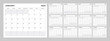 © ctrlaplus - Monthly calendar layout for 2026 year. Diary planner for 2026 year. Week Starts on Sunday. Printable Letter size in black and white.