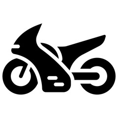 Wall Mural - motorcycle solid icon
