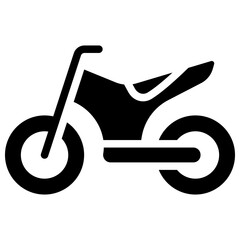 Wall Mural - motorcycle solid icon