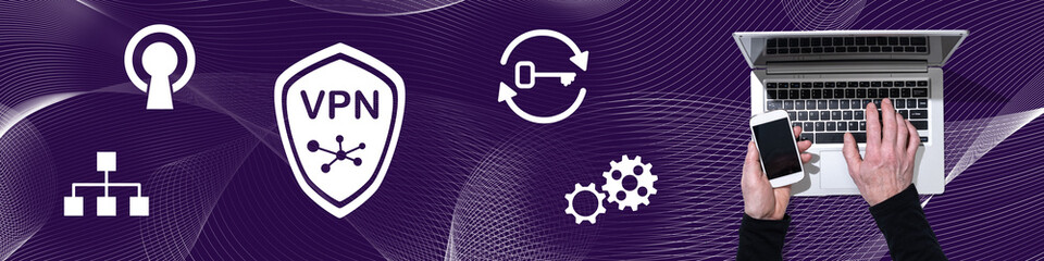 Wall Mural - Concept of vpn