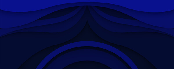 Wall Mural - Blue abstract wave background design