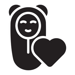 Wall Mural - baby glyph icon
