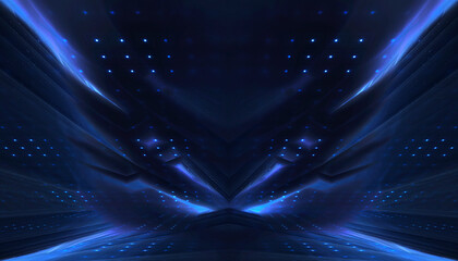 Wall Mural - Abstract futuristic neon background, glow, light reflection.