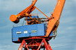 © josefkubes - Old historic gantry cranes in Hisingen city landmark, Gothenburg, Sweden, sunny day
