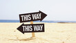 © Andrii - Make the right choice - decision making and choosing the right path. Two ways to choose
