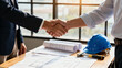 © Piya W. - Business consulting handshake, partnership, strategy, sustainability drive