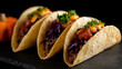 © Mind - Halloween tacos spooky garnish beef salsa purple cabbage parsley