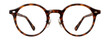 © OMD - Round tortoiseshell acetate glasses featuring adjustable nose pads for a timeless style.
