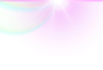 Wall Mural - Neon special flares overlay effect png, sun flares and sun rays, camera lens flare effect, light leaks glowing photo overalay effect, transparent background 