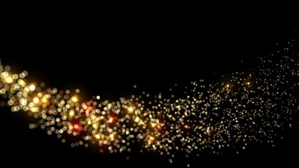 Wall Mural - golden christmas celebration decoration backdrop element