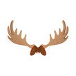 © MdShafikul - Vector art of a pair of moose antlers, , a symbol of wildlife and the wilderness, often associated with nature and forest environments, representing strength and majesty