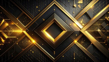 Abstract vector background with glowing light lines and waves in dark space for futuristic technology design or artistic wallpaper illustration
