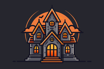 Old manor triple peak design with misty line texture  