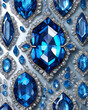 © sippaphas - Ocean blue gemstone crafted with fine crystal details.