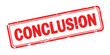 © motiur vector artist - Red stamped seal of the word conclusion