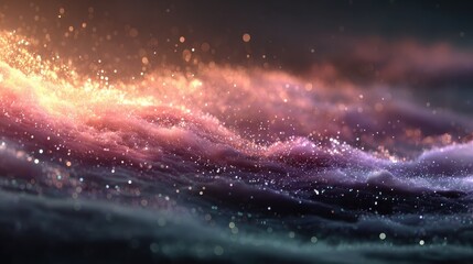 Wall Mural - Colorful Swirling Galaxy of Light Abstract Background Design