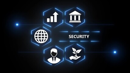 Digital Security and Business Protection Concept Cyber Technology Network Safety Design Data Growth, Banking, and Global Secure System