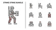 © Sakinah - Robotic Exoskeleton and Advanced Technology Line Icon Set.