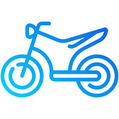 Wall Mural - motorcycle gradient line icon