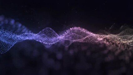 Wall Mural - Dynamic shifting light particles creating a mesmerizing seamless loop background radiant, innovation, loopable