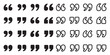 © Top - Quote icon vector illustration. Quotation mark sign and symbol. Set of quote mark . Quotation mark icon collection on white background. double quotation vector symbol.