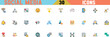 ©  Pixel iconsBox - Diverse social media icons collection for web and app design projects vector