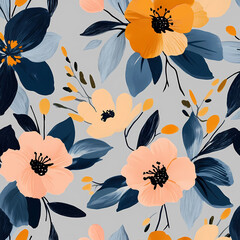 Wall Mural - Beautiful Floral Pattern Design
