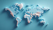 © tae - representation. 3d world a on simplified ai blue generative background. minimalistic earth gradient map soft 71780077 1