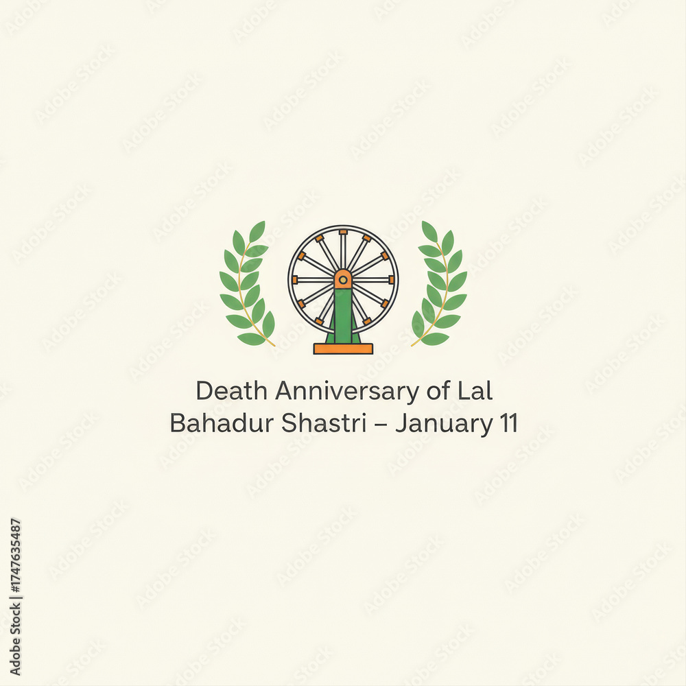 Death Anniversary of Lal Bahadur Shastri January 11 with Ashoka Chakra ...