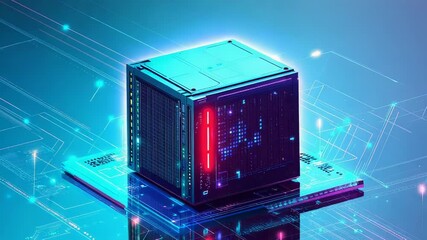 Server processing digital data in a futuristic network