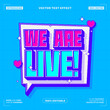 © Hasbi Creative - We Are Live Bold Neon Editable Vector Text Effect