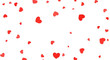 © hahi - Floating red hearts pattern design with elegant style perfect for valentines day related projects isolated on transparent background