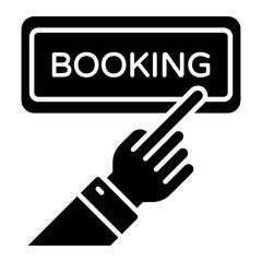 Wall Mural - Perfect design icon of booking