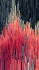 Wall Mural - Abstract Vertical Lines in Vibrant Shades of Red and Pink Tones